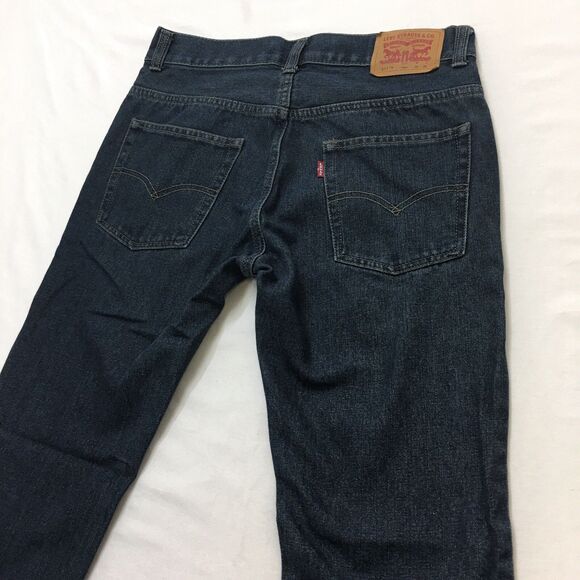 LEVI'S 511 Jeans Women 28W 28L 16 Reg Slim Straight Stretch Denim Dark Wash Blue - Picture 8 of 16